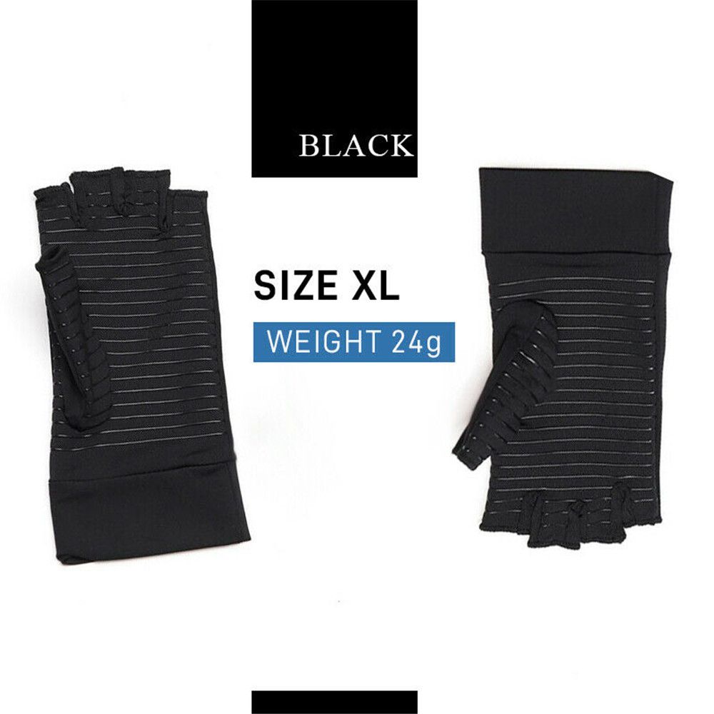 Hand Wrist Brace Finger Pain Relief Gloves Support Compression Copper Arthritis Gloves