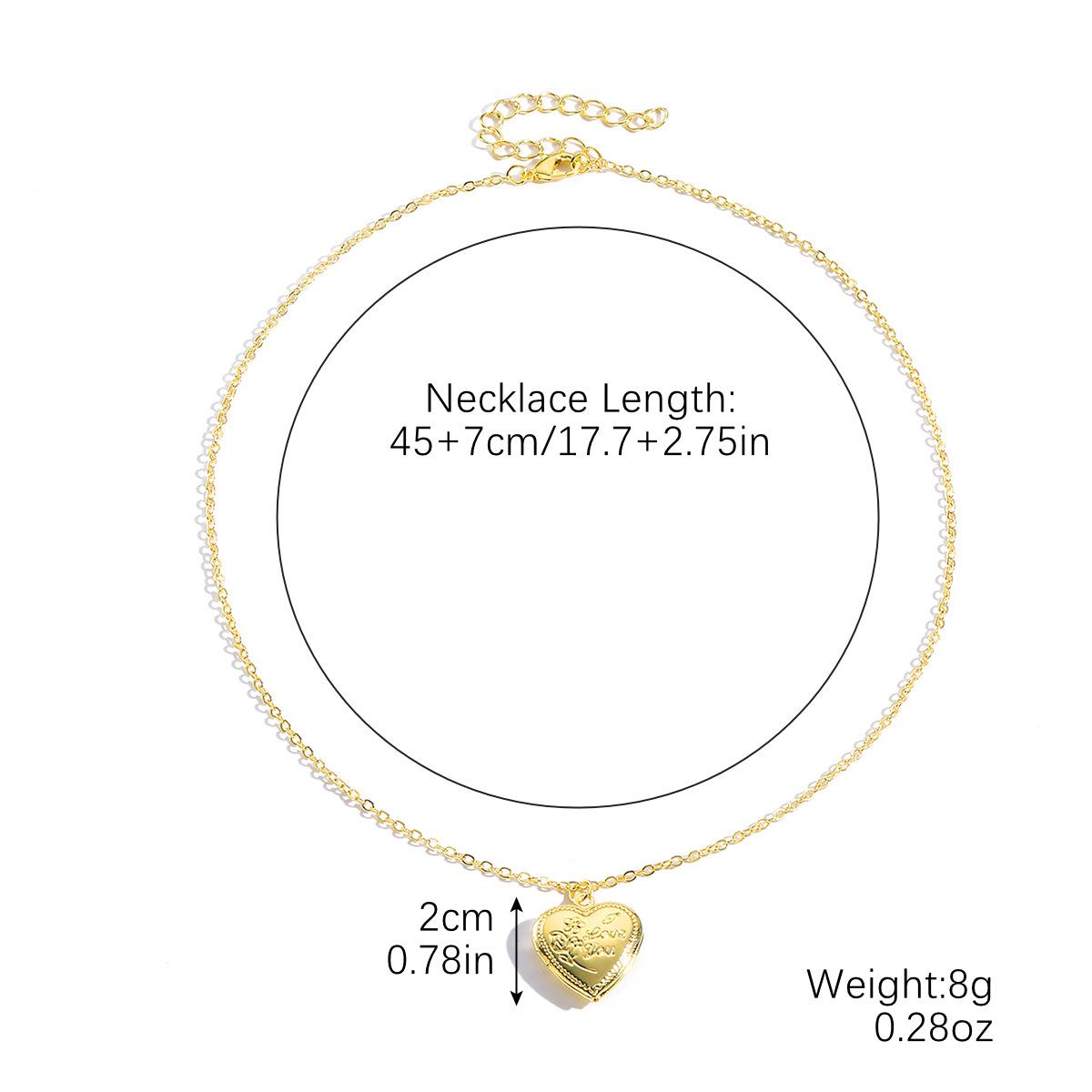 

Ожерелье для женщин Ювелирные изделия Металлическое выдолбленное сердце Цветочный нишевый дизайн Sense Can Open Love Heart Photo Box кулон ожерелье Элегантное ожерелье