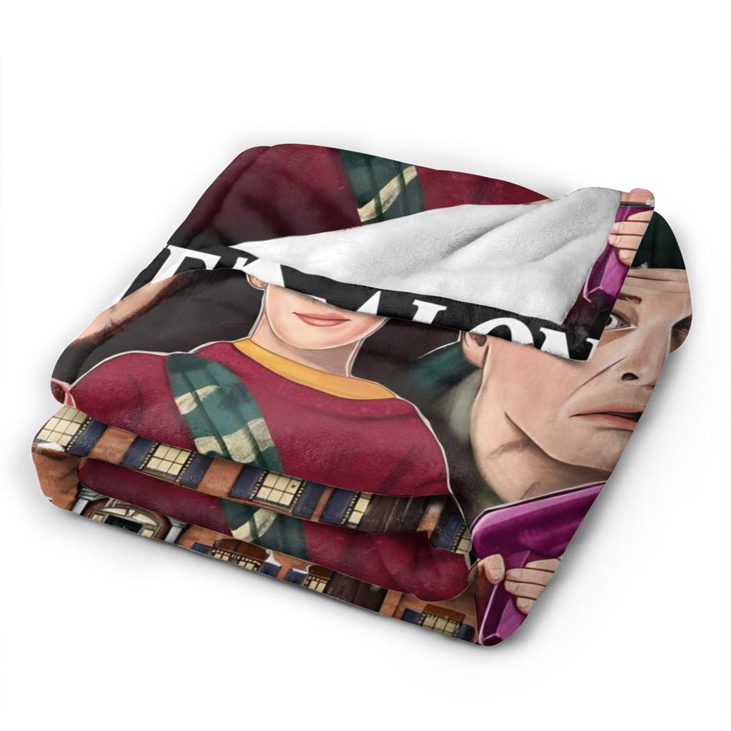 Home Alone Merry Christmas Blanket Quality Warm Soft Throw Blanket Autumn Travel Couch Chair Sofa Bed Funny Bedspread