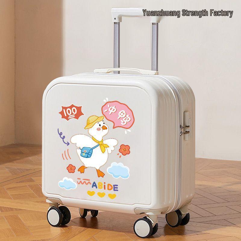 Children's Cartoon Carry-on Suitcase for Boys & Girls, Small Trolley with Password Lock