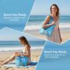 Large Portable Storage Bag For Seaside Vacation Mesh Handbag For Swimming And Fitness Portable Storage Bag For Toiletries