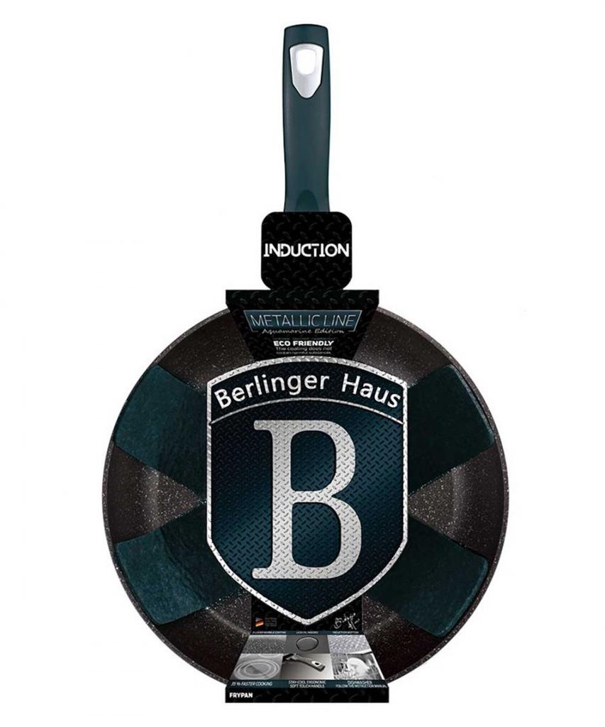 GRANITE FRYING PAN 24cm BERLINGER HAUS AQUAMARINE BH-1871