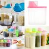 Home Kitchen Cereal Dispenser Candy Food Storage Box Containers Bins , 1.9L Pink
