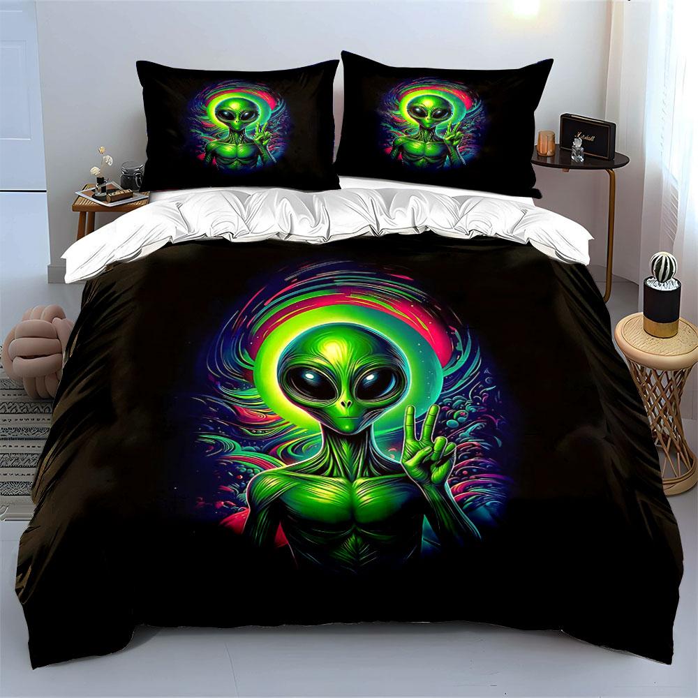Celestial Alien Radiance. Bedding Sets Duvet Covers Pillowcases(1* Duvet Cover 2* Pillowcases Without Duvet Insert)
