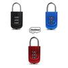 Compact Lightweight Code Lock Electroplated Steel Shackle Padlock  Gym Locker