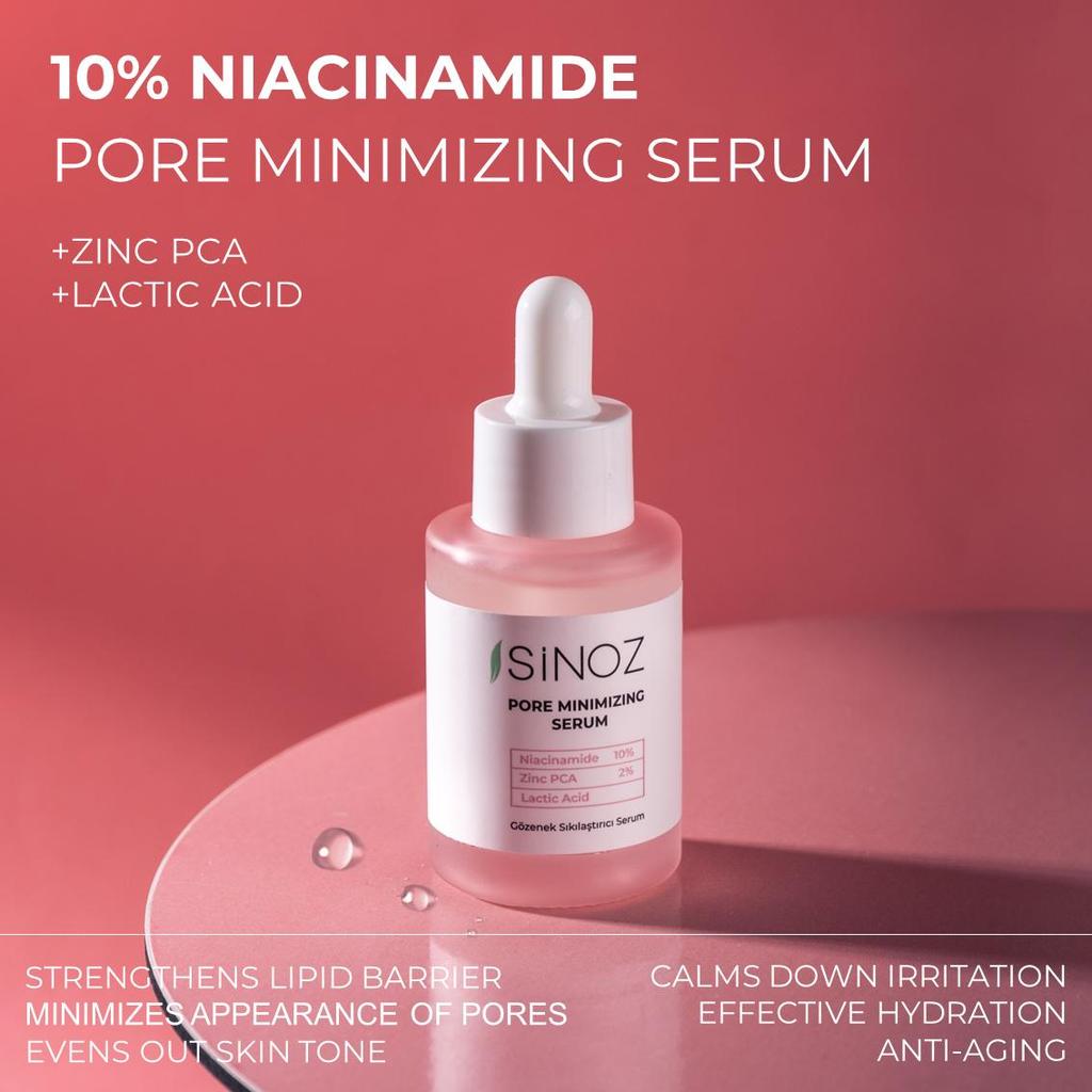 Sinoz Serum z Niacynamidem – Minimalizujące Pory 30ml