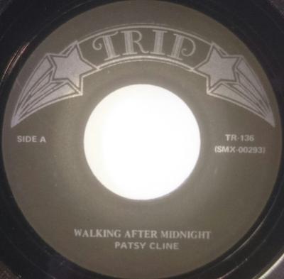 7inch Record PATSY CLINE - Walking After Midnight TR136 TRIP - US Folk Used