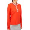Zipore Golfwear Women S Collar Long Sleeve T ShirT g4lS23k863 Poppy