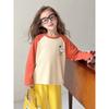 Children's Cartoon Print Long-Sleeve T-Shirt for Girls, 2026 Spring New Model, Pure Cotton Base Shirt for Kids