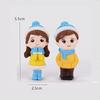 8pcs Miniature Christmas Figurine Set Christmas Decoration Fairy Snowman Santa Claus Miniature Figurines Xmas Gifts DIY Home Decor