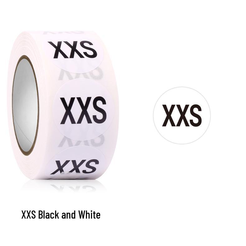 Self-Adhesive Round Size Stickers for Apparel & Footwear