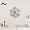 Floral Wall Art 3D Resin Flower Decoration, Modern Sculpture, Home Embellishments Hanging Ornament for Living Room, Home, Office Decor