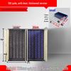 transparent/blue 100-drawer cabinet w/ door, 1.4mm