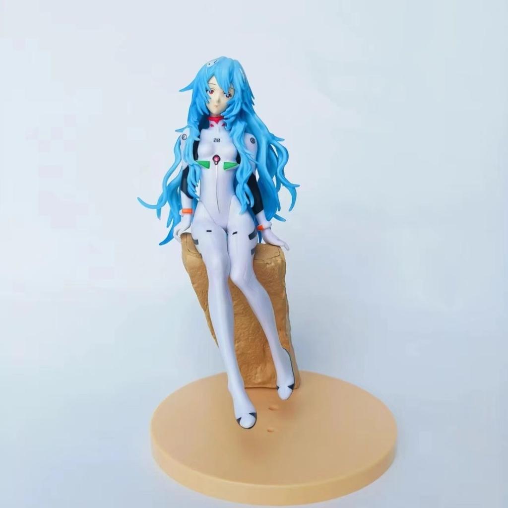 3 Stück EVA Ayanami Rei PVC Actionfiguren - Neu auf Lager Anime Figur Spielzeug Premium Schreibtischornamente für Geburtstags- und Weihnachtsgeschenk