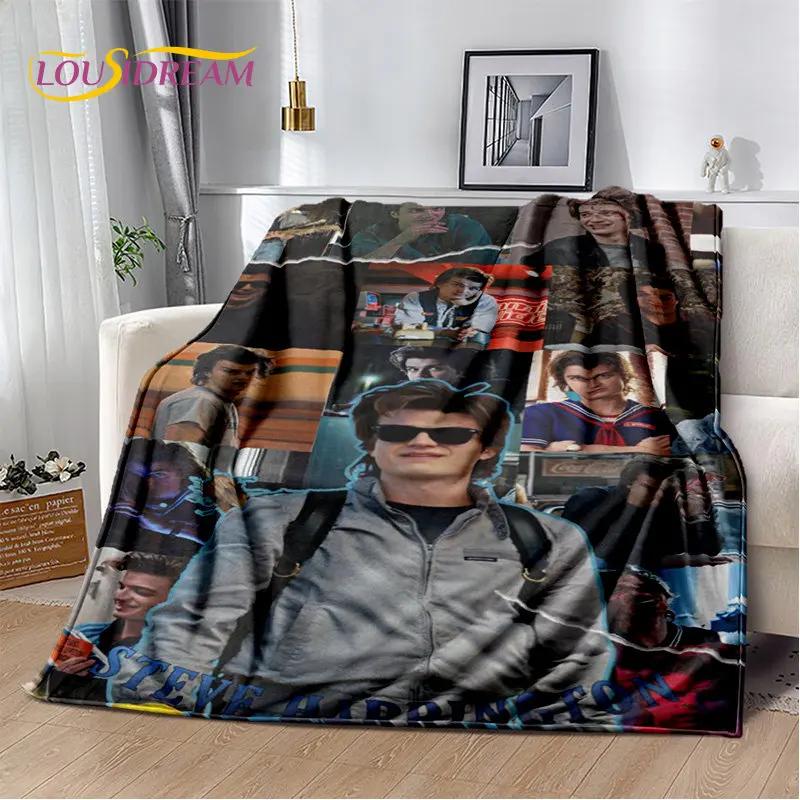 Joe Keery Steve Harrington Soft Plush Blanket,Flannel Blanket Throw Blanket for Living Room Bedroom Bed Sofa Picnic Cover Kids