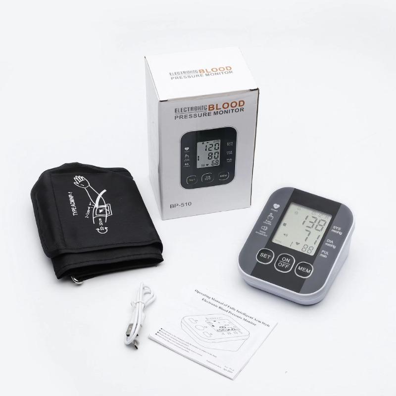 Large screen sphygmomanometer, rechargeable backlight blood pressure meter, blood pressure meter
