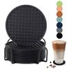 Food Grade Pentagon Coaster Dishwasher Friendly Cup Pad Decorative Home Essential Easy Cleaning Table Accessory