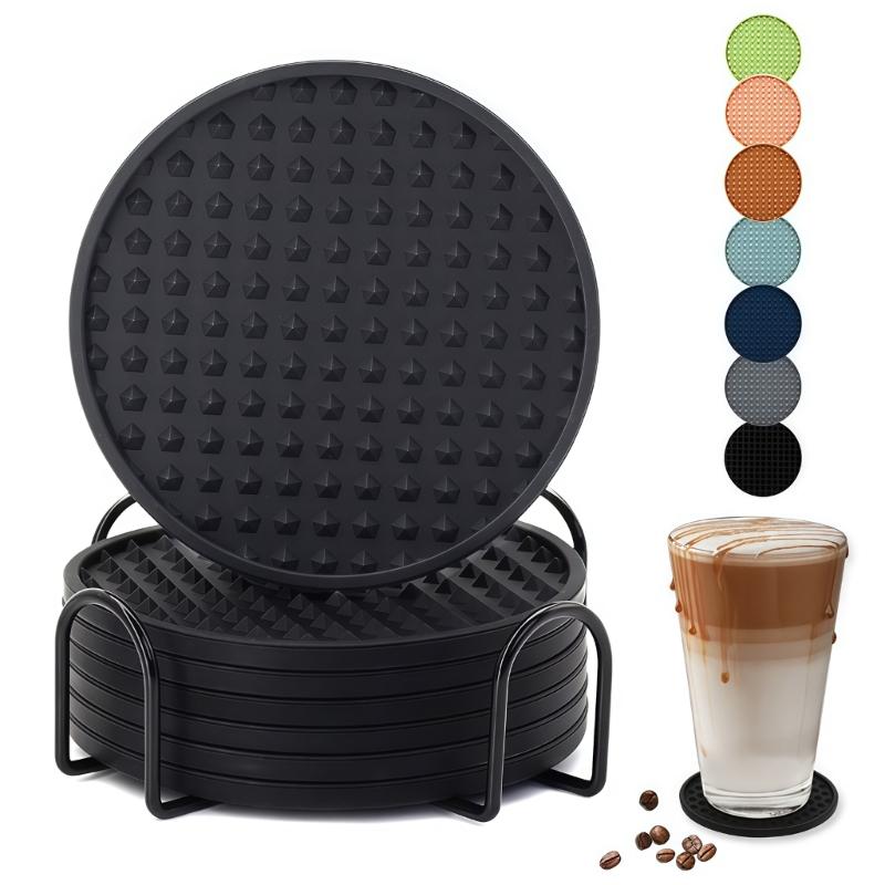 Food Grade Pentagon Coaster Dishwasher Friendly Cup Pad Decorative Home Essential Easy Cleaning Table Accessory