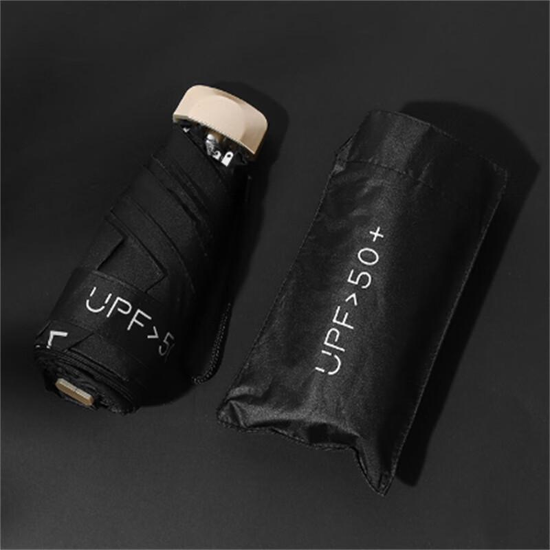 Starry Black UV Protection Compact Umbrella