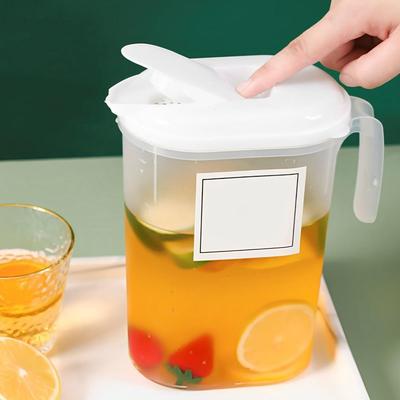 Plastic Fridge Jug 1.5L 2L Transparent Heat Resistant Water Jug with Filter Lid with Handle Transparent Sealing Kettle Home
