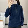 Spring Autumn and Winter Polar Women's Fleece Jacket Female Outdoor Sports Warm Sweater Top Thickened Stand-up Collar Cardigan Clothing