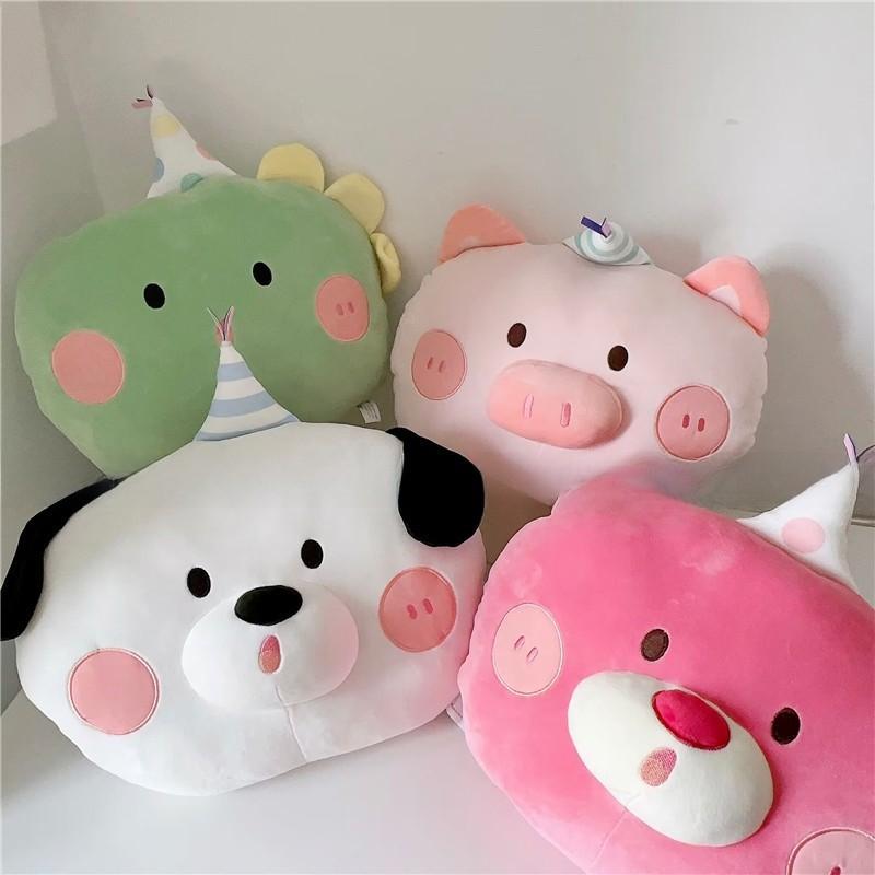 Pillow Cartoon Animal With Dinosaur Piglet Bear And Dog Exterior Design For Gift