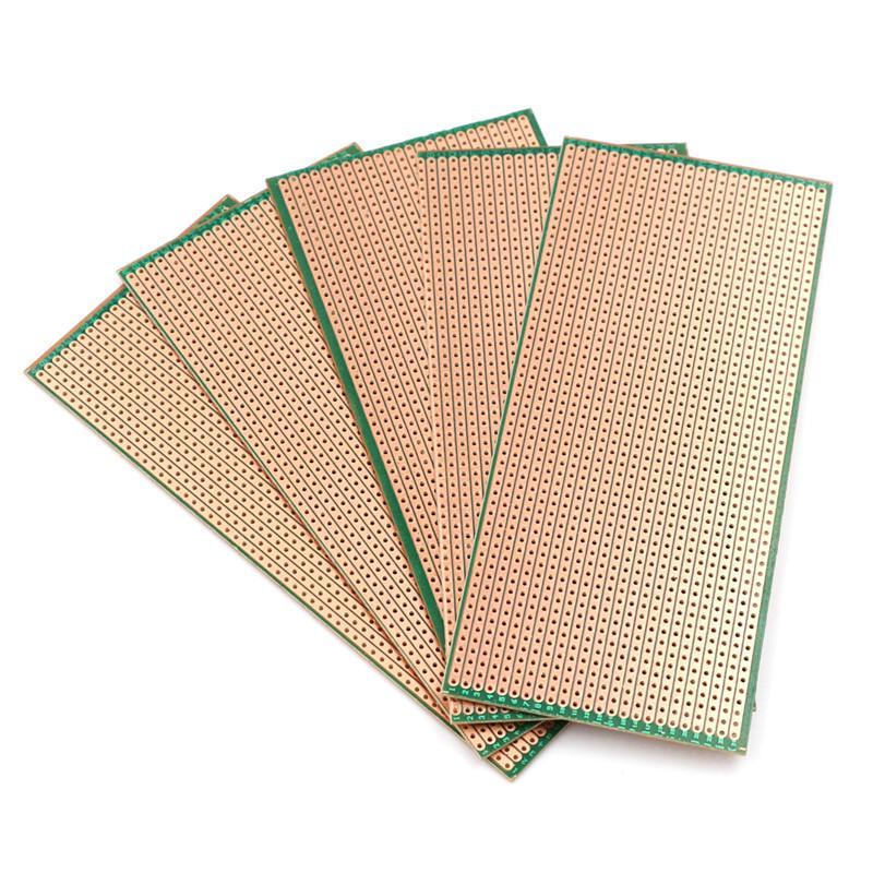 5 Pcs 6.5X14.5Cm Stripboard Veroboard Uncut Pcb Platine Single Side Circuit Board
