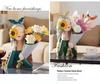 Nordic Girl Luxury Flower Arrangement Vase - Creative Home Decor for Living Room & Entrance Hall