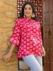 Pink Picnic Ethnic Motif Printed Cotton Top