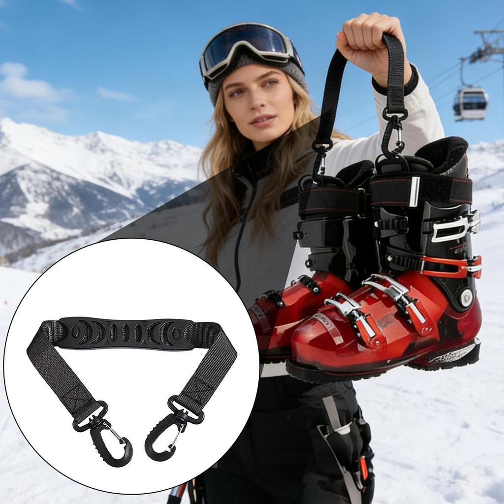 Ski Boot Straps Sports Shoulder Sling Ski Carrier Strap for Women Men Outdoor Commuting Camping Hiking Cycling Motorcycle Riding