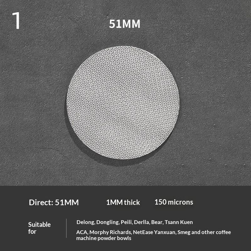 51/53/58Mm Reusable Coffee Puck Screen 316 Stainless Steel Double Layer Coffee Filter Fine Mesh Professional Espresso Accessory