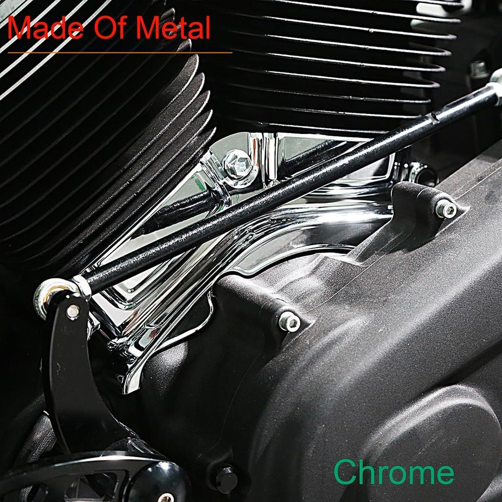 Chrome Metal Cylinder Base Cover for Harley Touring 2017-2023 Street Road Glide FLHX FLTRX FLHT