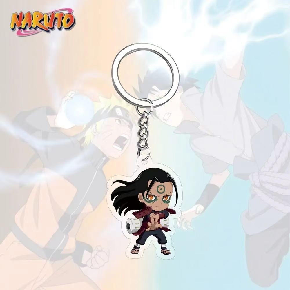 Llavero acrílico de Anime Naruto, accesorio, llavero de dibujos animados de Uzumaki Naruto