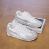 Scarpe da Ginnastica da Donna per Allenamento all'Aperto in Pelle PU Traspirante Antiscivolo Scarpe Sportive da Passeggio Casual Comode con Lacci Scarpe da Corsa Tennis per Donna