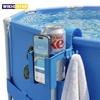 3-in-1 Multifunktionales Pool-Aufbewahrungsregal Haushaltsständer Schwimmbecken Hängender Becherhalter Organizer für Tasse Telefon Handtuch