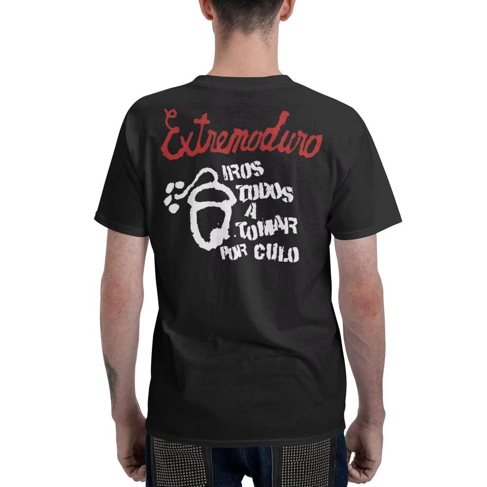 Rock Band EXTREMODURO Peripheral Pure Cotton T-shirt for Men Spring Summer Oversized New Arrivals Fashion Short Sleeved T-Shirts Clothing