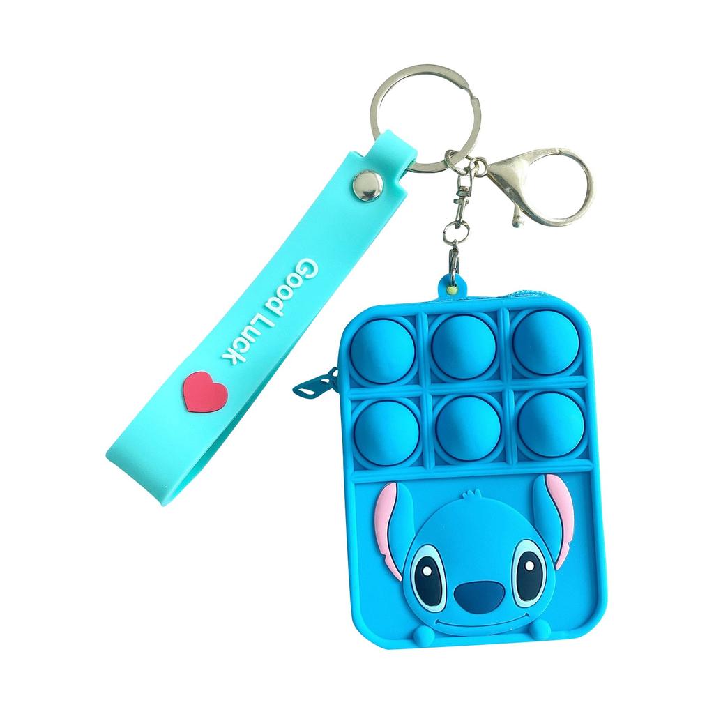 Push Toy Peněženka na mince, Bubble Toy Hračky pro úlevu od stresu pro dospělé děti