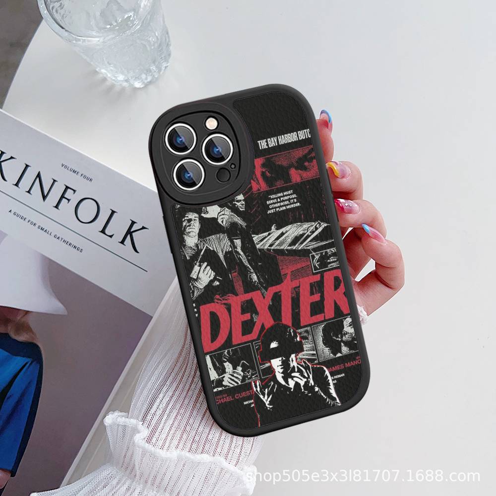 Custodia per Telefono Dexter Morgan Per IPhone 11 12 13 14 15 16 Pro Max Plus Copertura in Pelle