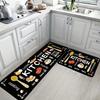 1pcs Set Of Kitchenware, Egg Beater, Knife And Fork Kitchen MATS, Easy To Clean, Suitable for Bedroom, Living Room, Dining Room Carpets, Kitchen