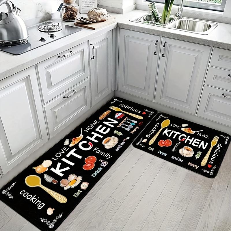 1pcs Set Of Kitchenware, Egg Beater, Knife And Fork Kitchen MATS, Easy To Clean, Suitable for Bedroom, Living Room, Dining Room Carpets, Kitchen