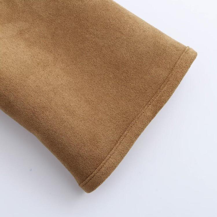 European American Street Fashion Womens Fur Trimmed Long Lapel Coat for Autumn Winter Cross Border Style