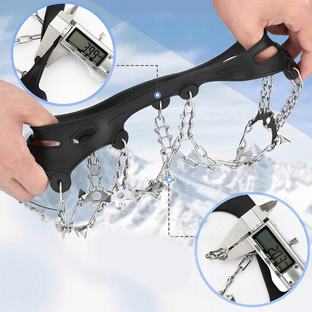 Strong Handles Size 36-40 Shoe Covers Spikes Chains - 19 Teeth