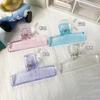 Kawaii Transparent Binder Clips File Documents Clips Notebook Paperclips Bookmarks Index Page Tickets Clamps Binding Supplies