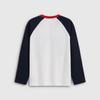 GAP Boys' Logo Print Colorblock Raglan Long Sleeve T-Shirt