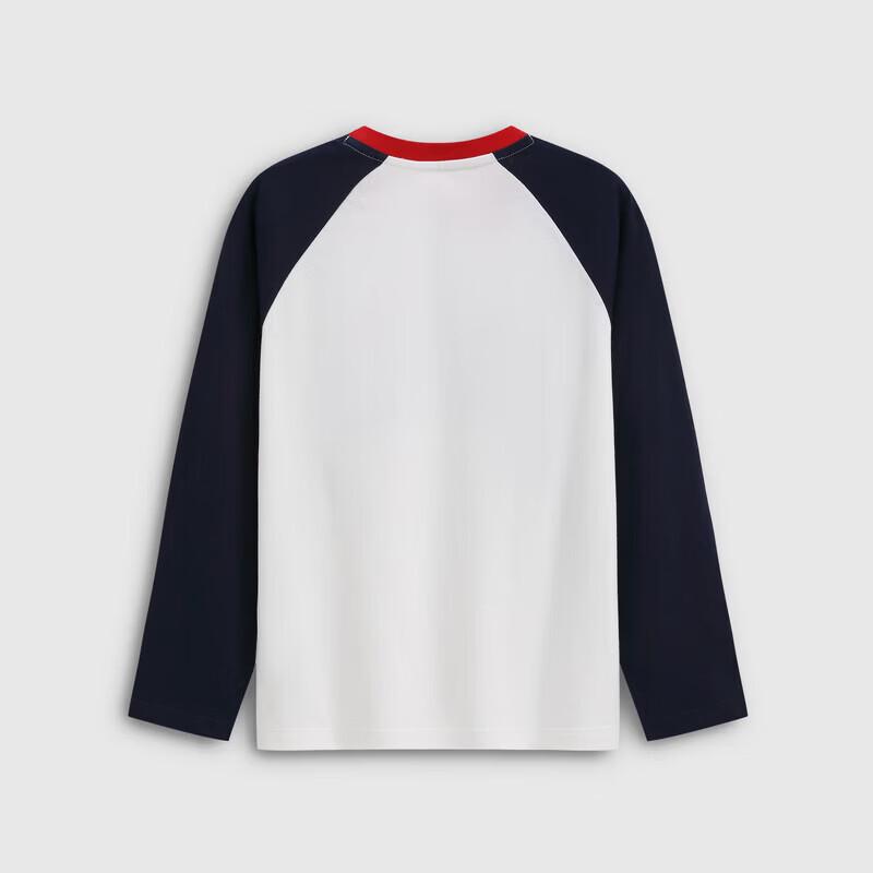 GAP Boys' Logo Print Colorblock Raglan Long Sleeve T-Shirt