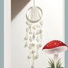 Seashell Wind Chime & Dream Catcher Pendant - Handmade Heart Ornament for Indoor Room Decor