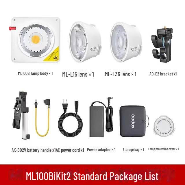 GODOX ML100Bi Bi-Color Portable COB Photography Light for Outdoor and Live Broadcast