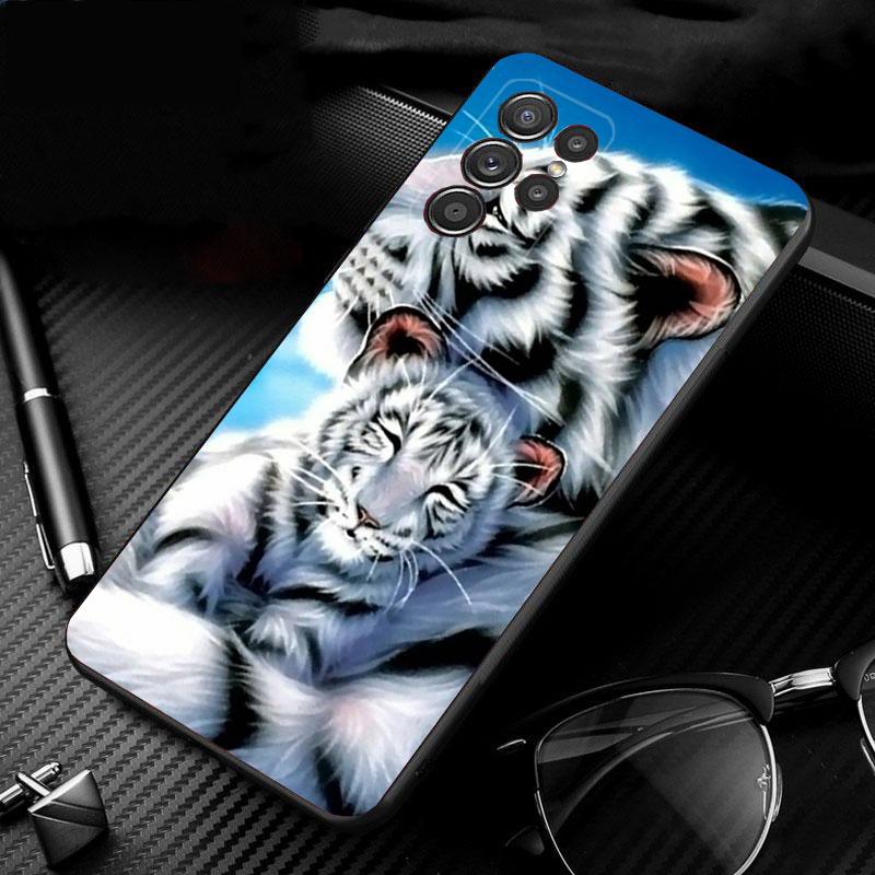 Cute Baby Tiger Phone Case For Samsung S24 S23 S22 S21 S20 Ultra S20 S22 S21 S10E S20 FE S24 Plus Shell Case