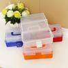 Tool Storage Box with Handle Three Layer Container Household Storage for Screw Parts Crafts Sundries Organization