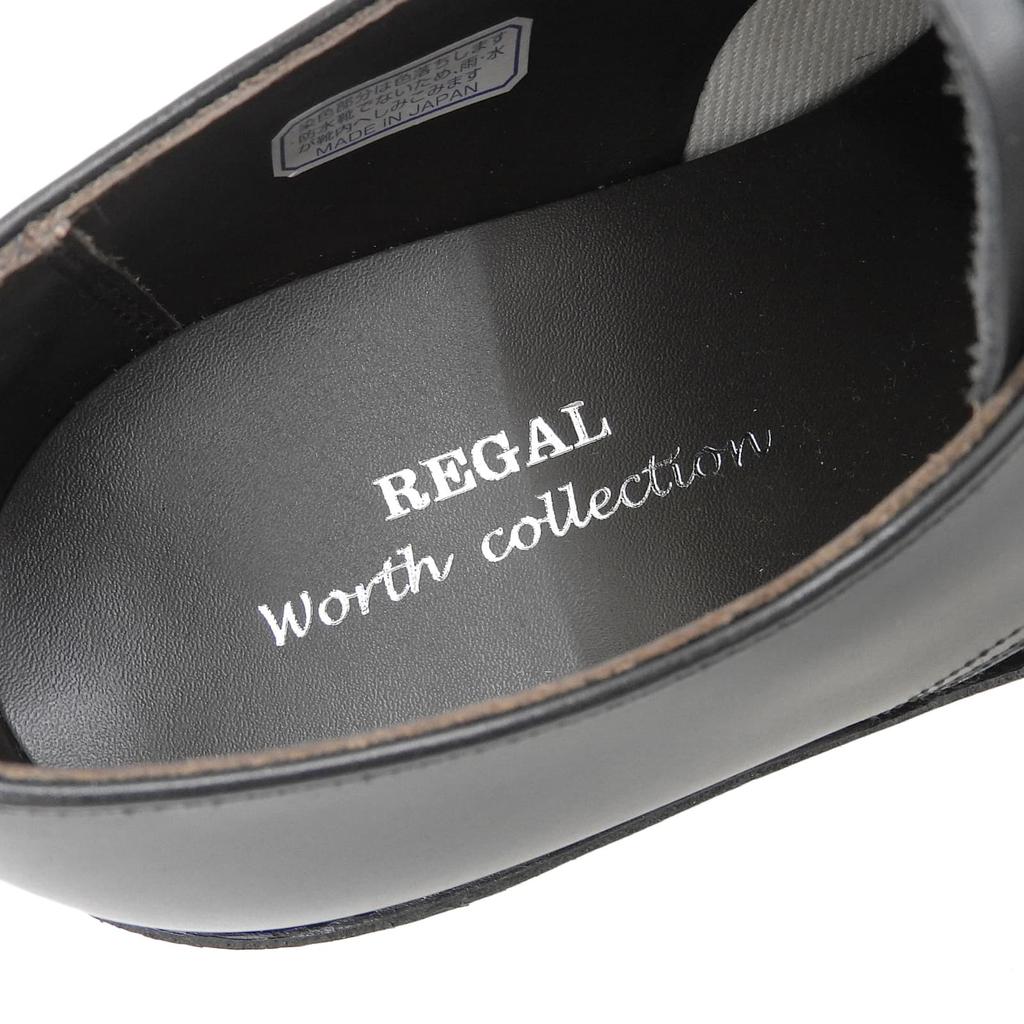 Makellose REGAL Lederschuhe U-Spitze schwarzes Leder Herren 24.5 Gebraucht